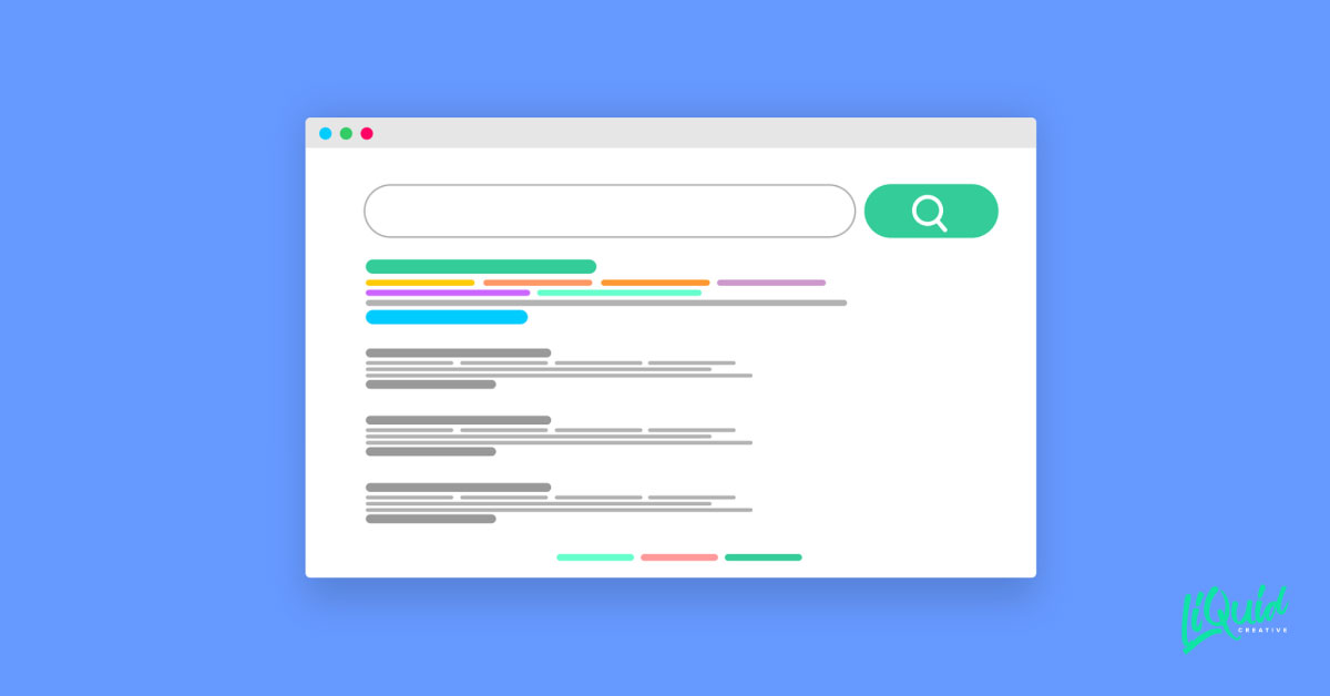 screenshot of google search example